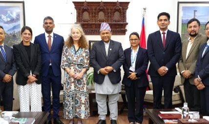 परराष्ट्रमन्त्री खनाल र राष्ट्रसंघीय संयोजक याहियाबीच भेटवार्ता