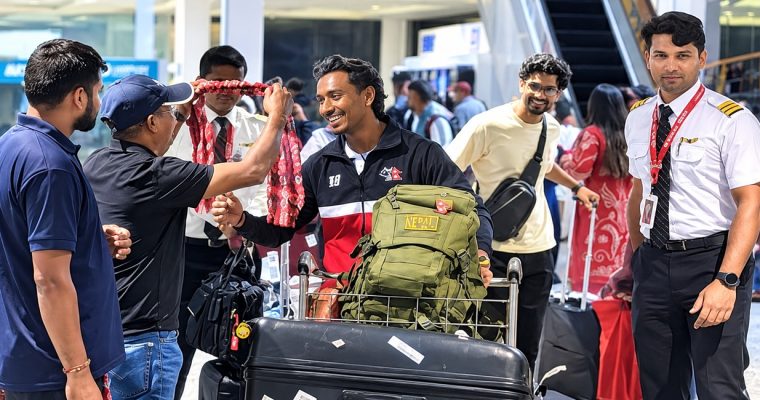 एसियाली खेलकुद खेलेर नेपाली क्रिकेट टोली स्वदेश फर्कियो